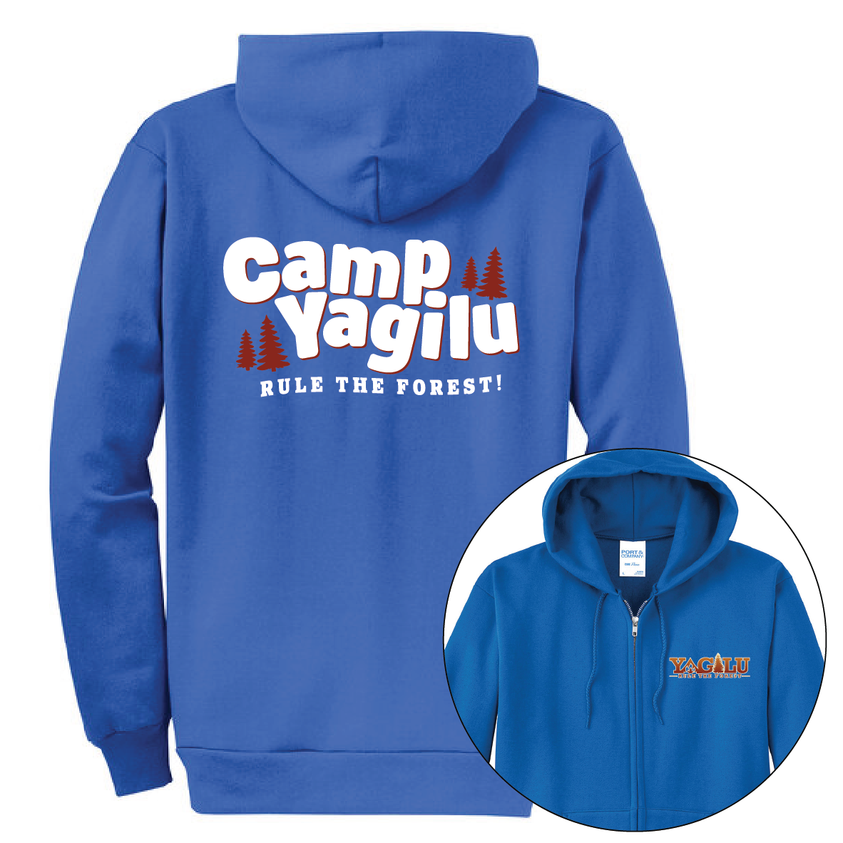 CAMP YAGILU ZIP UP HOODIE