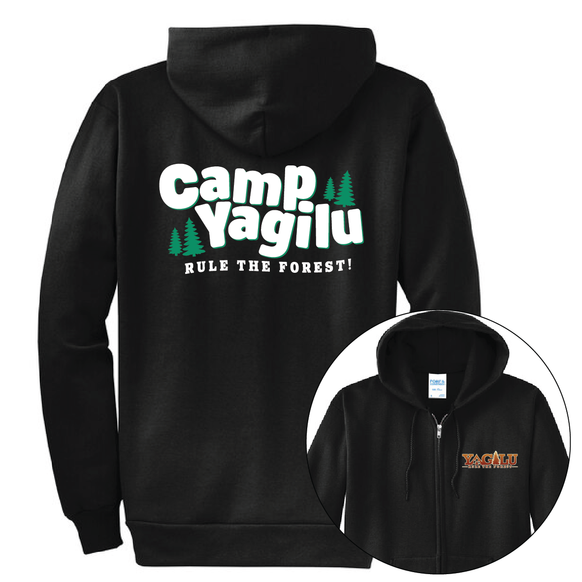 CAMP YAGILU ZIP UP HOODIE